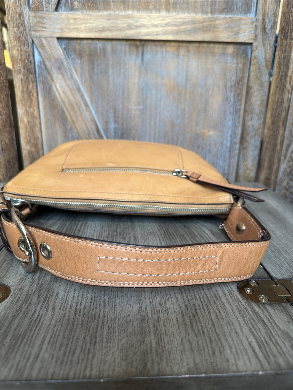 Coach F13100 Leather Hobo Shoulder Bag - Picture 8 of 16